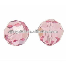 Glass Faceted Round Beads,glass beads,pink round beads